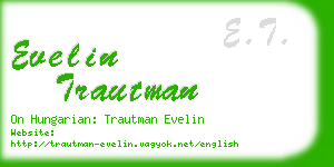 evelin trautman business card